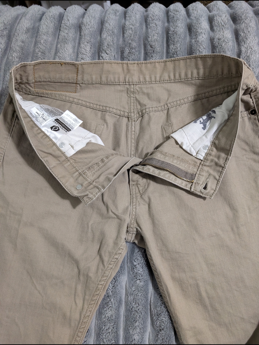 Levi’s 505 Jeans Mens 34x36 Tan Khaki Straight Leg Classic Fit - Picture 10 of 10